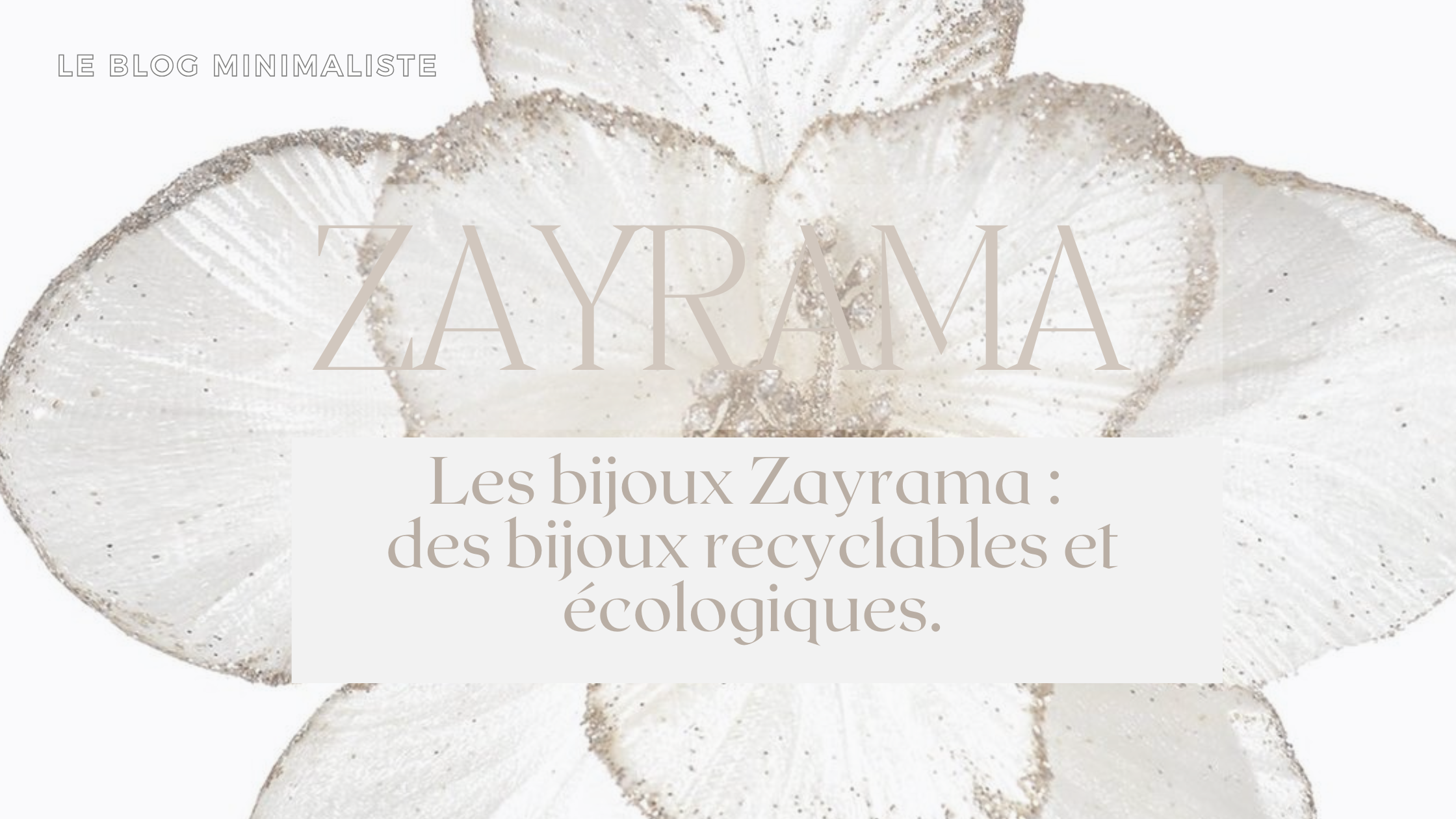 Article 8 - Les Bijoux Zayrama: Des bijoux recyclables et écologiques.