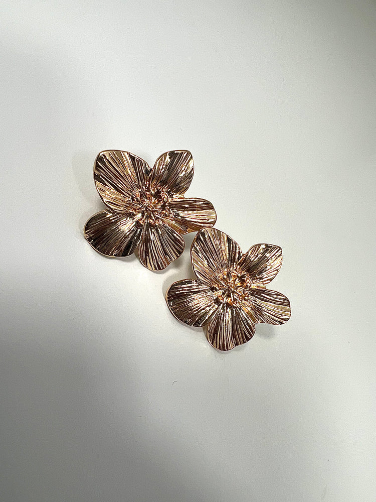 Boucles d'oreilles Lysia (Or rose)