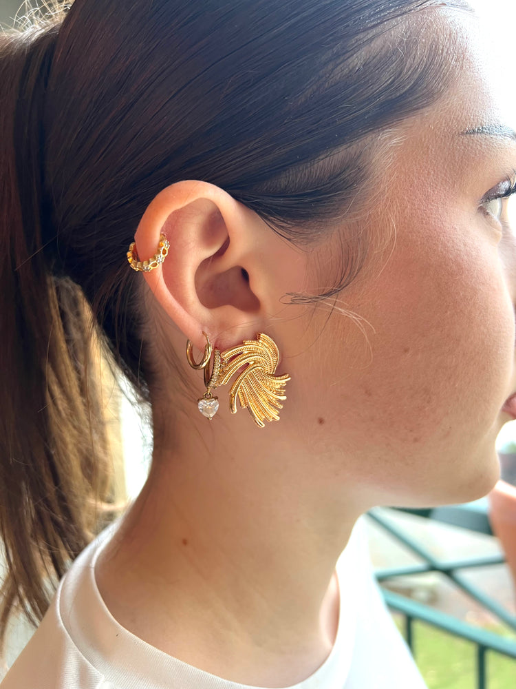 Boucles d'oreilles Elisa (Or rose)