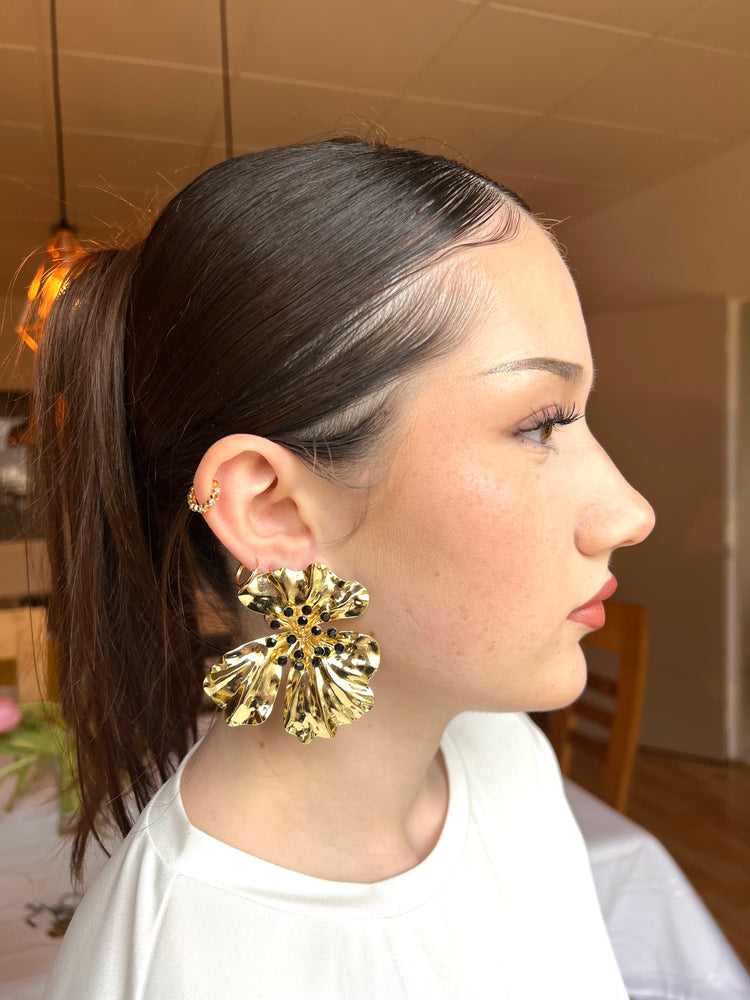 Boucles d'oreilles Soleia (Noir)