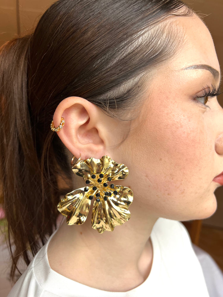 Boucles d'oreilles Soleia (Noir)