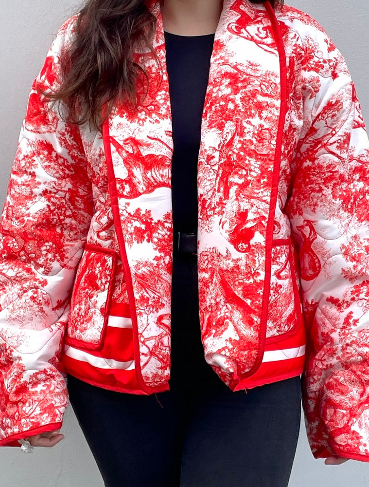 Veste Emma imprimée (rouge)